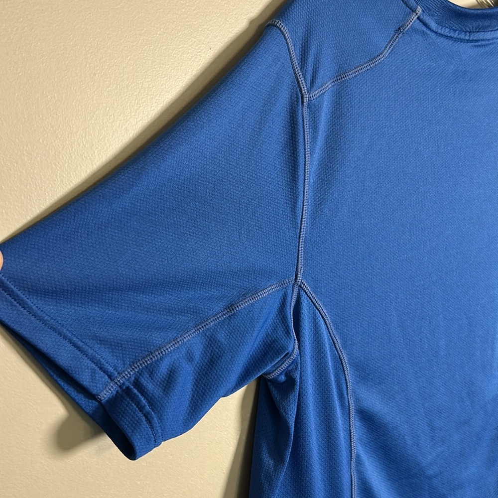 Nike Fit Dry Blue and Yellow Performance Quick Dry Short Sleeve Shirt Sz Large - Picture 11 of 13